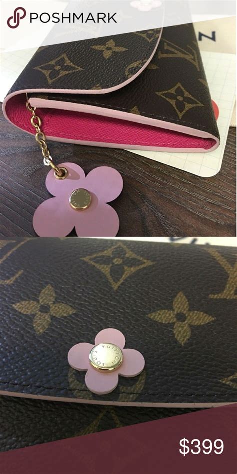 louis vuitton pink flower wallet